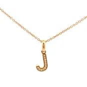 0.03 White Diamond Round 14K Yellow Gold Necklace Length 18