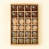 1.5" Velvet Holiday Baubles S/24