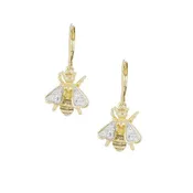 20th Anniversary Collection - Gold Queen Bee French Wire Earrings