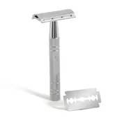 Metal Safety Razor, Unisex (With 5 Platinum Coated Blades)