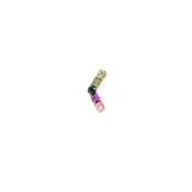 Arc Ombré Sapphire Stud Earring Singles