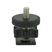 COLD SHOE MOUNT FLASH ADAPTER  TO 1/4"-20  Thread - Flashner Black & Green