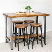 30" x 48" Modern Industrial Bar Table