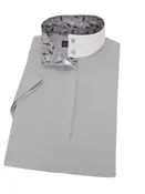 A Toast to the New Year Ladies "Dusk" Grey Performance Short Sleeve Show Shirt