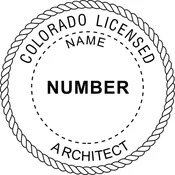 COLORADO Trodat Self-inking Registered Architect Stamp