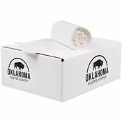 24 X 24 08mic Clear Trash Can 8 Mic 1000 ct 7-10 Gal