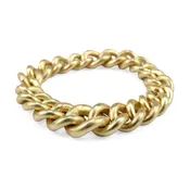 18k Gold Narrow Curb Ring