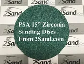 2SAND 15" PSA Zirconia Sanding Discs 10-pack