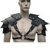 Black Leather Shoulder Armor Harness