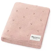 100% Organic Cotton Pointelle Swaddle Receiving Baby Blanket: Ballet Slippers
