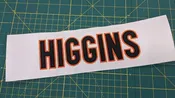 Custom Bengals Nameplate - Set your jersey color and we'll take care of the rest.