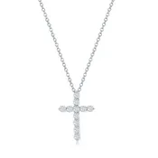 0.32 Carat Diamond Cross Pendant