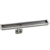 48″ x 6″ Stainless Steel Linear Drop-in Fire Pit Pan With Electric Ignition System kit, CSA Certified
