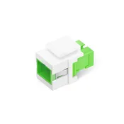 Keystone Fiber Optic SM, SC/APC Adapter White