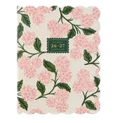 2027 Pink Hydrangea 12-Month Academic Appointment Notebook