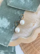 12mm Freshwater Nucleated Pearl 14k Yellow Gold Earring