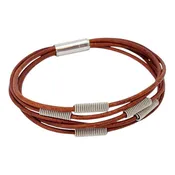 Bracelet - Arpeggio (Brown Leather) by High Strung Studios