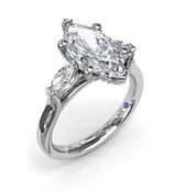 14K WG Marquise Diamodn Engagment Ring