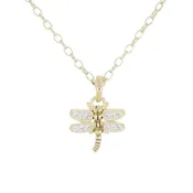20th Anniversary Collection - Gold Dragonfly Necklace