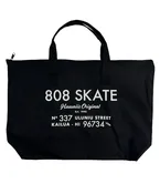 808 Skate. Address Tote Bag. Black.