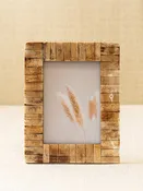 Antique Bone Block Frame