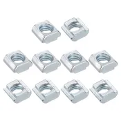 100 Pack Of Badass Nickel Plated Carbon Steel T Nuts With M6 Thread And Hammer Head Design Perfect For 2020 Series Aluminum Extrusion Sliding Fasteners For Woodworking And Metal Fabrication High Octane Hardware Solutions