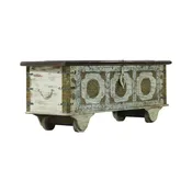 Charleston Vintage Handcrafted Wooden Trunk