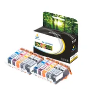Compatible 10 Pack CAN PGI 220 221 Standard Yield Ink Cartridge