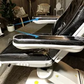 Accessory: Custom Fitted Clear Vinyl Armrest Covers Compatible with Spa Numa SWIVEL/SWIVEL DELUXE Treatment Chairs - A:2246B-ARM-COVERS