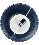 10”  Flat Free Tire 4.10/3.50-4", (918) Hand Truck, All-Purpose Utility Tire on Wheel Assembly for Air Compressors, Hand Trucks, All Purpose