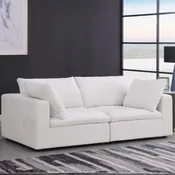 1100 DivanItalia Upholstered Modular Loveseat By GU Furniture