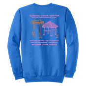 Islanders Tiki Retro Ad Crew Sweatshirt - Royal Blue