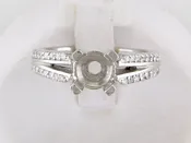.24ctw Diamond Platinum Engagement Ring (Setting Only) — Stanton Jewelers