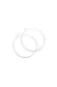 1.5" Classic Hoops Silver