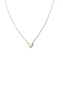 14k Gold Heart Necklace on Delicate 14k Gold Chain