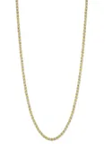 10kt Two Toned Ice Chain