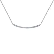 0.32 ct tw Curved Bar Necklace — Cronier's Fine Jewelry
