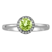 10 Karat White Peridot Ring