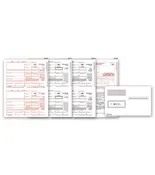 ABC 1099-MISC Tax Forms &amp;amp; Envelope Kit, 3-Part Filing Set, 50 Sets Pack, Includes Copies A, B &amp;amp; C, 1096 Transmittals