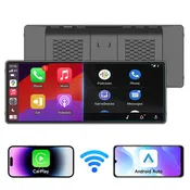 10.26 Inch Portable Wireless CarPlay Screen, Apple CarPlay and Android Auto Touchscreen