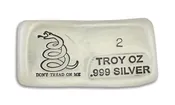 2 oz Silver Bar - Don't Tread On Me