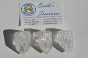 Brazilian Quartz Crystal Points (Fire &amp;amp; Ice)  A-72-1-3 Set