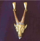 14K GOLD ZODIAC CHARM - CAPRICORN