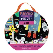 100 Piece "3 in 1 Puzzle in a Puzzle" Space Station
