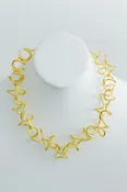 14k Gold Overlay Collar Necklace