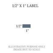 1/2" x 1" Engraved Label