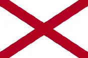 Alabama State Flag Vinyl Sticker