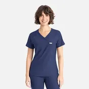 Scrub Uniform Sets Luna - Tuckable Y-Neck Top | 2502 | Scrubs of Evans