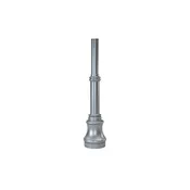 10' Tall x 4.0" Base OD x 3.0" Top OD x 0.125" Thick, Round Tapered Aluminum, Decorative Lincoln Style Anchor Base Light Pole