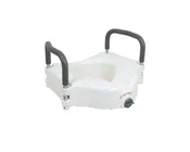 AMS 2-In-1 Universal Locking Elevated Toilet Seat